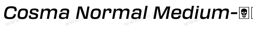 Cosma Normal Medium字体转换